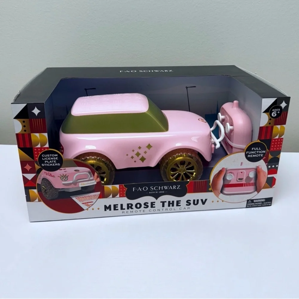 FAO Schwarz Melrose The SUV Remote Control Car: Battery-Powered Pink RC Vehicle